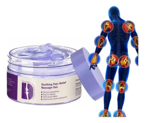 Gel de masaje para aliviar el dolor- Diseñado para aliviar molestias musculares y articulares.
